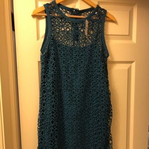 dark teal Loft dress in size 6 with tags.